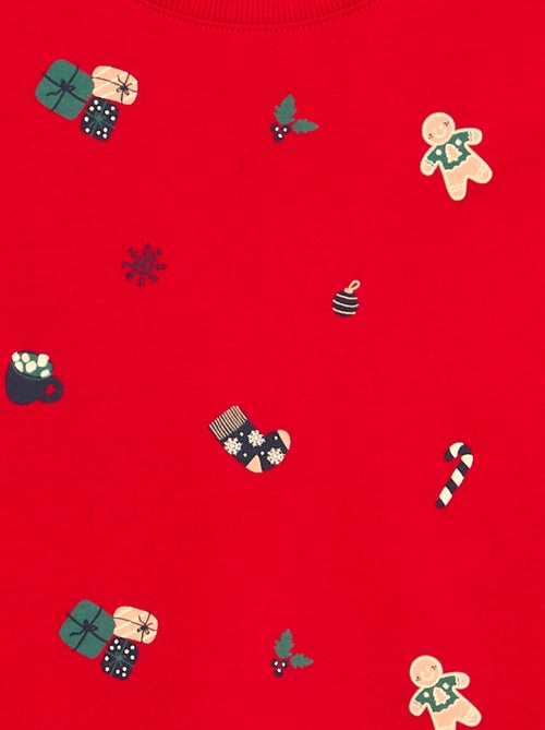 Pigiama 'Natale' 2 pezzi - T-shirt a maniche lunghe + pantaloni - Kiabi