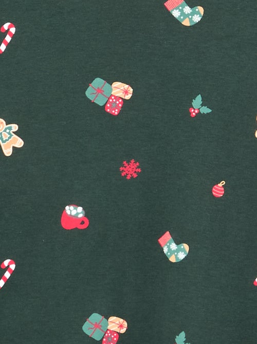 Pigiama 'Natale' 2 pezzi - T-shirt a maniche lunghe + pantaloni - Kiabi
