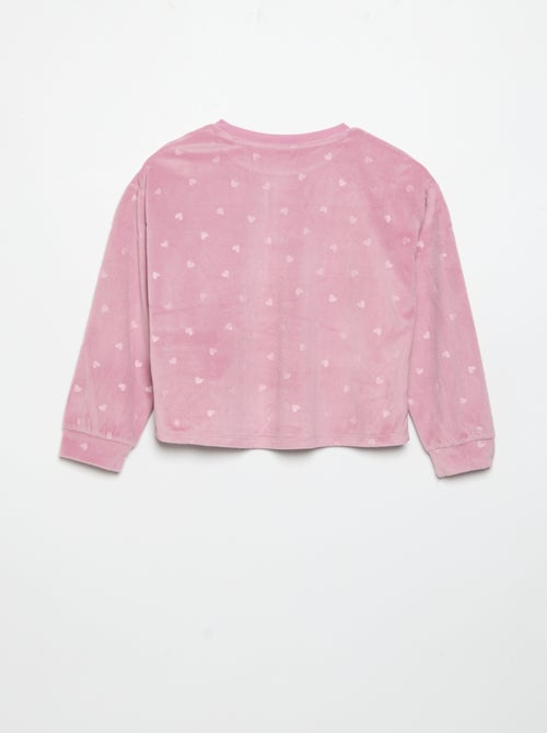 Pigiama stampato 2 pezzi - Felpa + pantaloni - Kiabi
