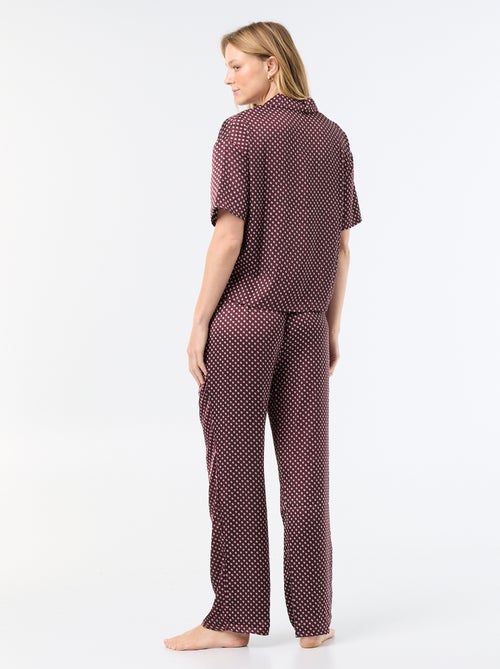 Pigiama stampato in maglia leggera - Kiabi