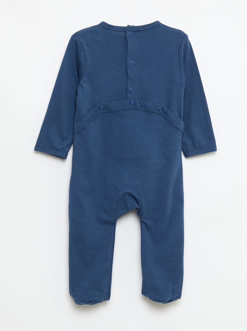 Pigiama tutina a maniche lunghe Blu - Kiabi