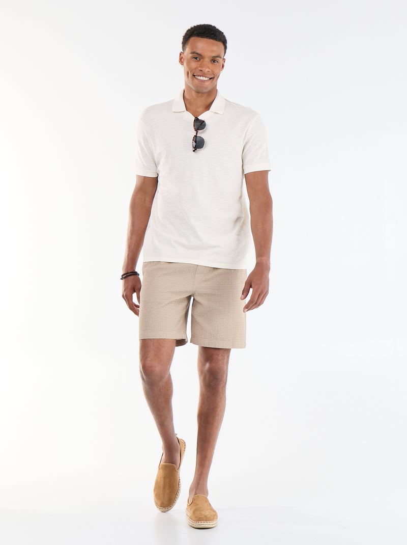 Pikee-Bermuda Beige - Kiabi