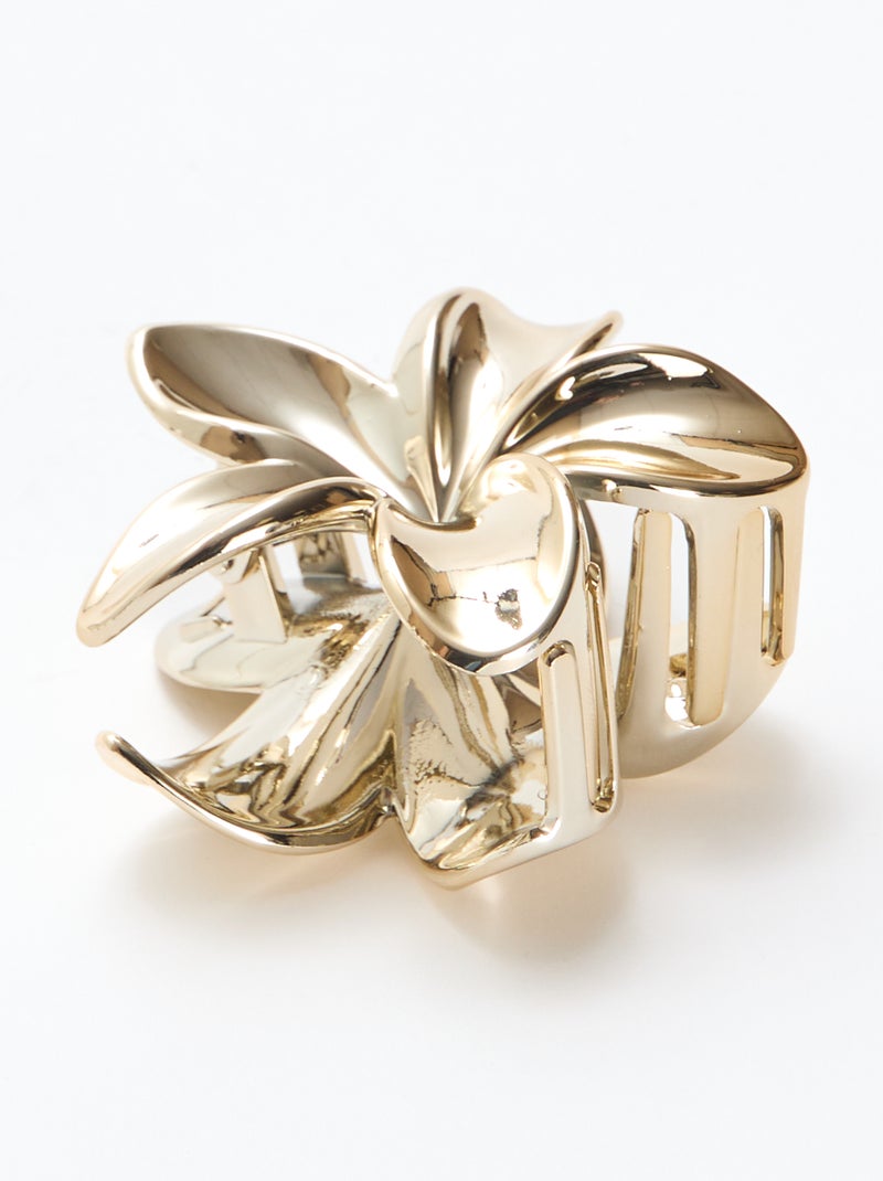 Pince à cheveux en forme de fleur Jaune - Kiabi