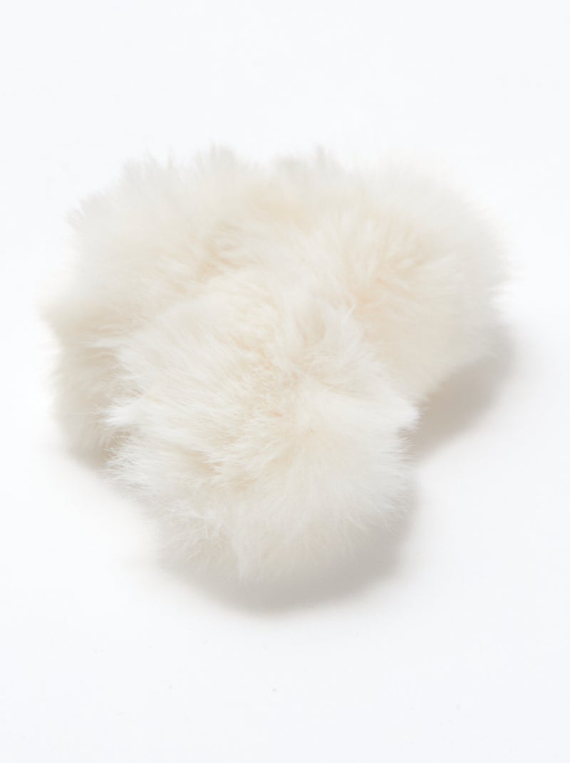 Pinces crabe en maille peluche Blanc - Kiabi