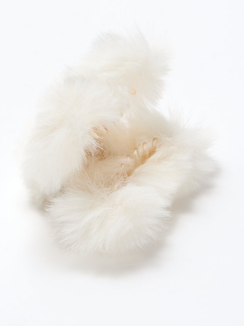 Pinces crabe en maille peluche Blanc - Kiabi