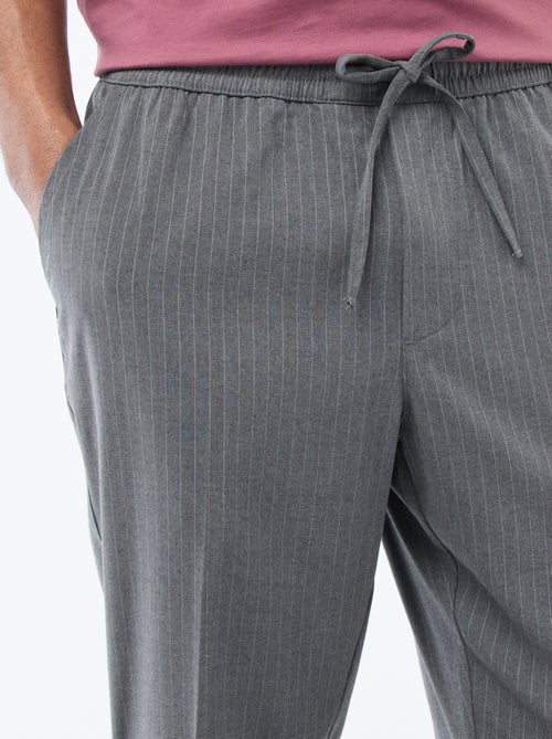 Pinstripe City Trousers - Kiabi
