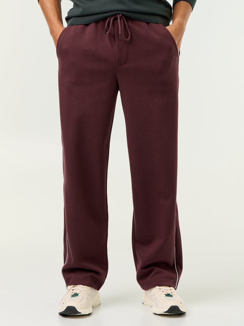 Piped Jogging Pants Purple - Kiabi