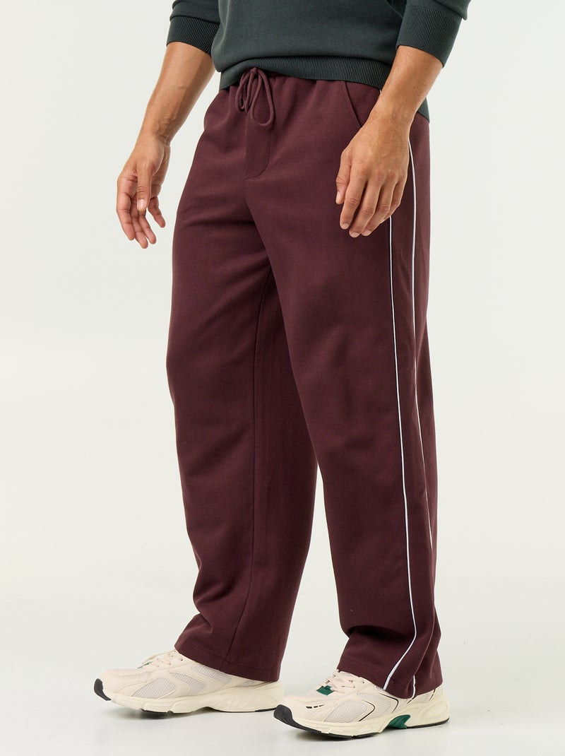 Piped Jogging Pants Purple - Kiabi