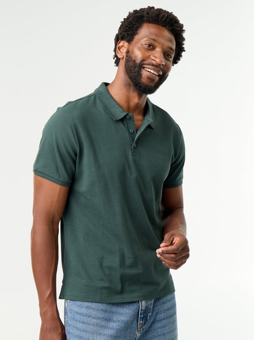 Pique Cotton Polo Shirt - Kiabi