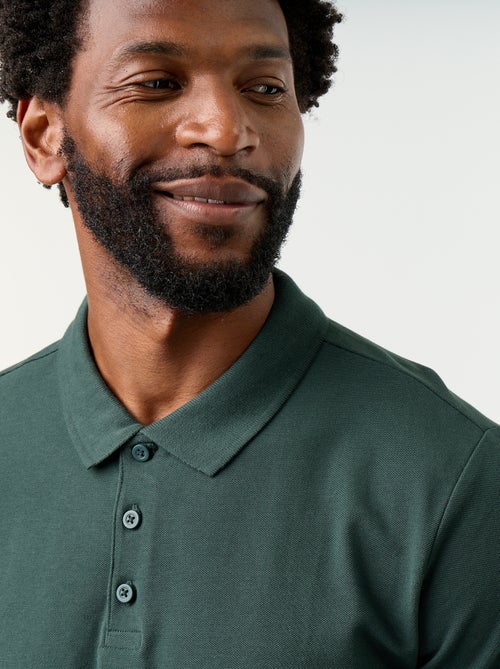 Pique Cotton Polo Shirt - Kiabi