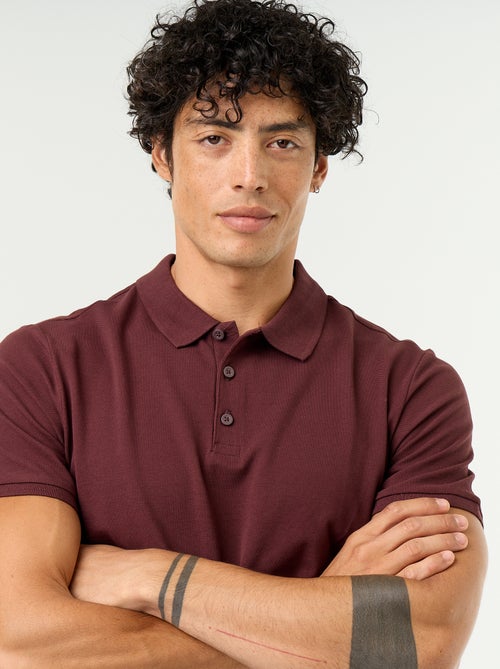 Pique Cotton Polo Shirt - Kiabi