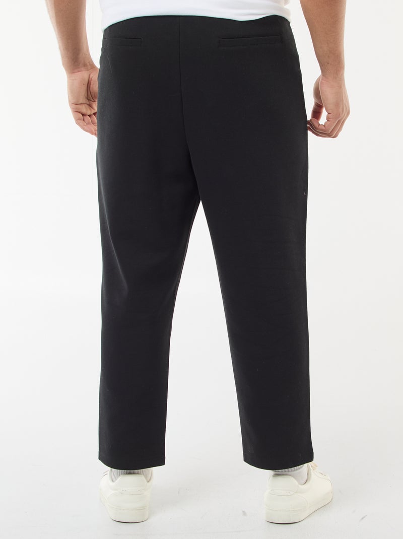 Piqué-Jogginghose Schwarz - Kiabi