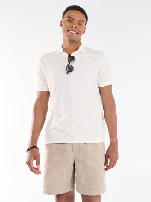 Piqué Knit Bermuda Shorts - Kiabi