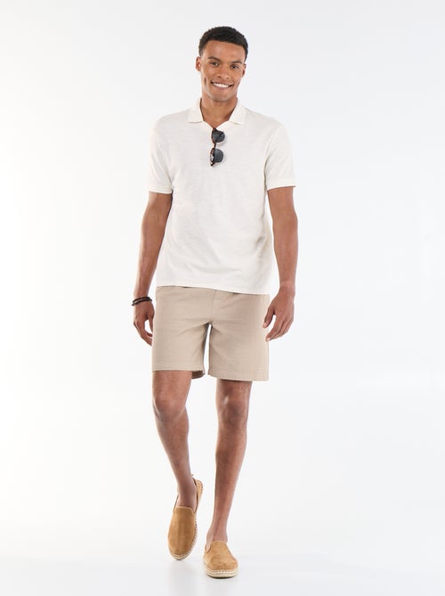 Piqué Knit Bermuda Shorts - Kiabi