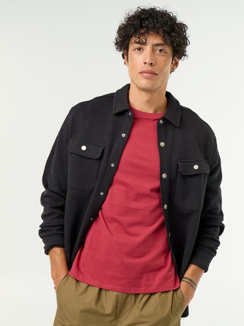 Piqué Knit Overshirt - Kiabi Piqué Knit Overshirt - Kiabi