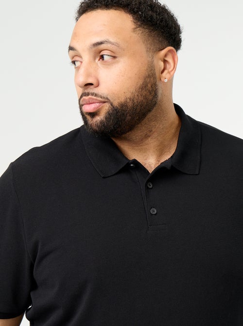 Piqué knit polo shirt - Kiabi