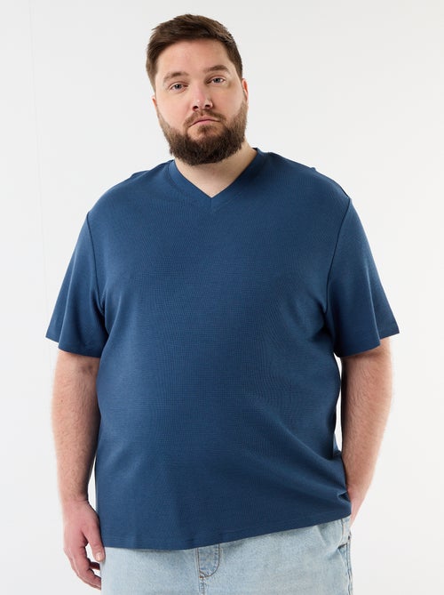 Piqué-T-Shirt mit kurzen Ärmeln - Kiabi