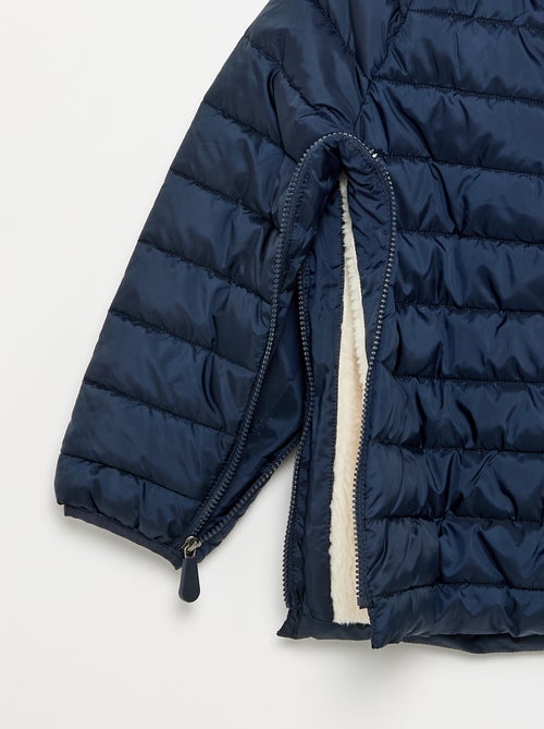 Piumino imbottito con interno in sherpa - collezione facile da indossare - Kiabi
