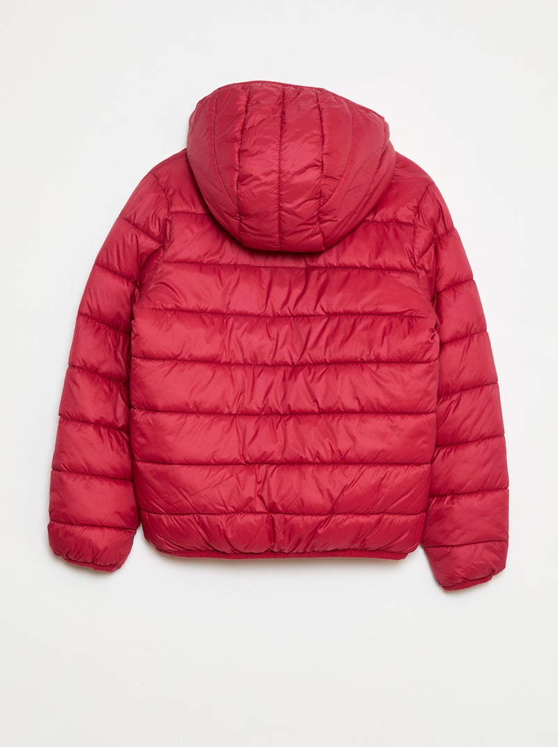 Piumino leggero con cappuccio Fucsia - Kiabi