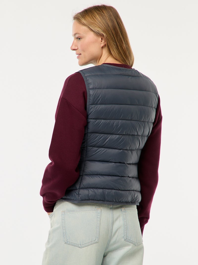 Piumino leggero trapuntato senza maniche Blu - Kiabi
