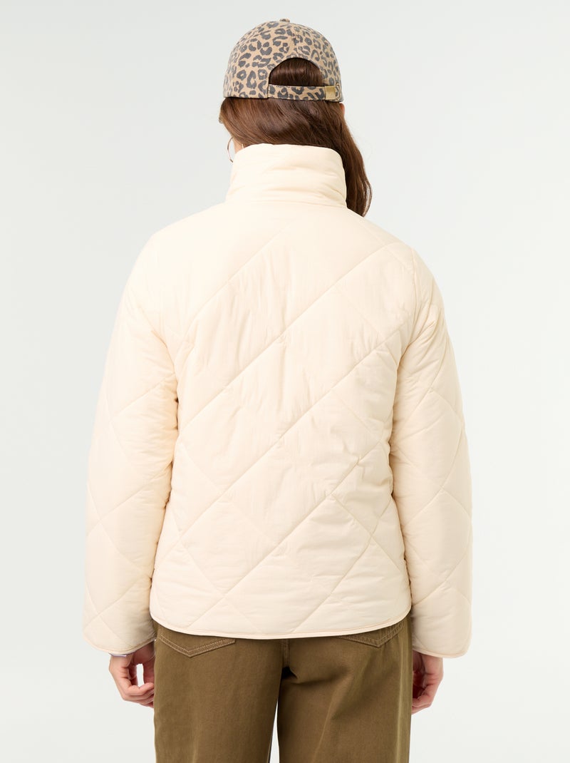 Piumino trapuntato e idrorepellente Beige - Kiabi