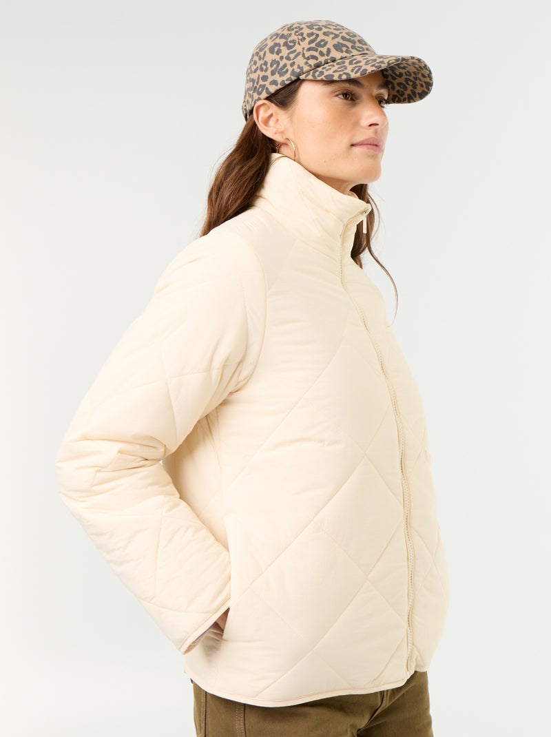 Piumino trapuntato e idrorepellente Beige - Kiabi