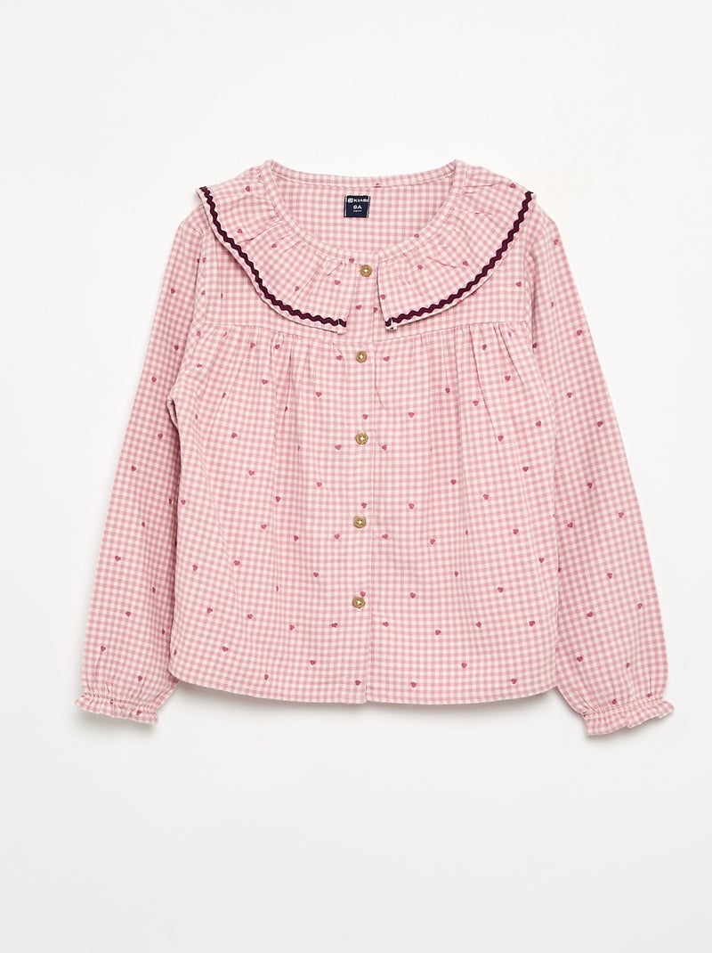 Plaid 2-piece Pajamas Pink - Kiabi