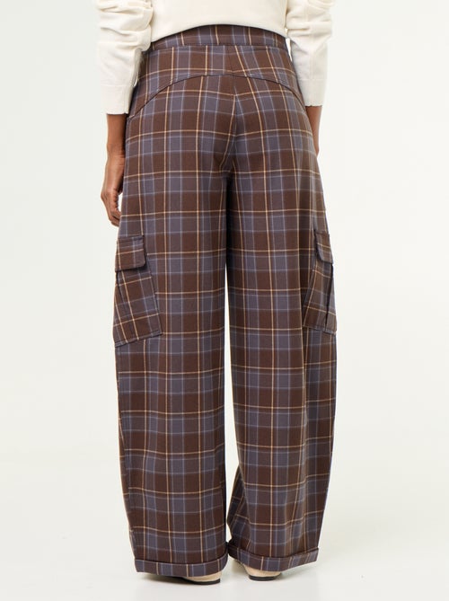 Plaid Balloon Trousers - Kiabi