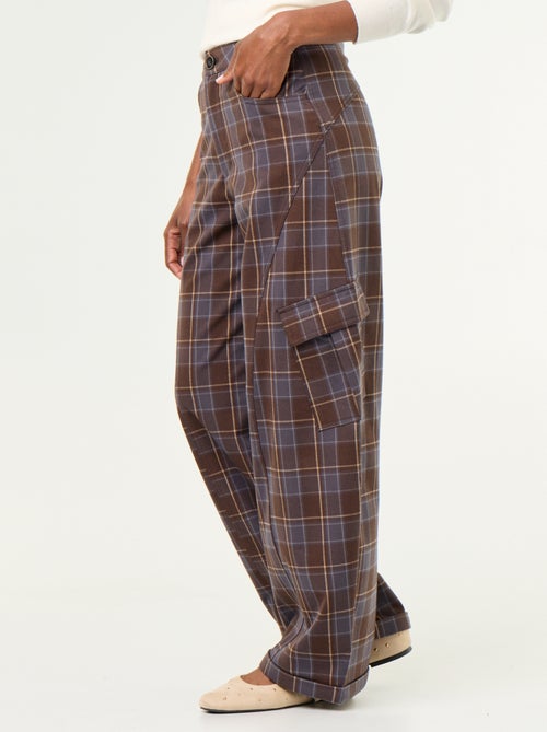 Plaid Balloon Trousers - Kiabi