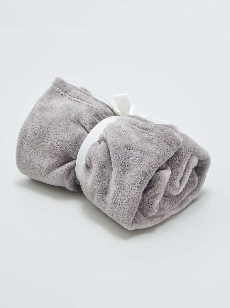 Plaid bébé polaire Gris - Kiabi