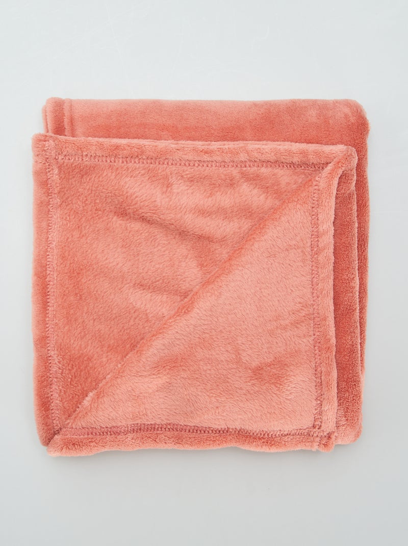 Plaid bébé polaire Rose - Kiabi