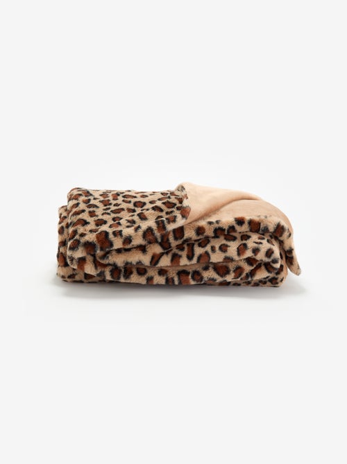 Plaid mit Leoparden-Print - Kiabi