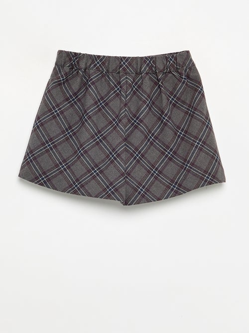 Plaid Skort - Kiabi
