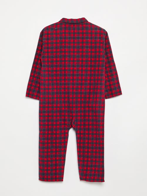 Plaid Sleepsuit - Kiabi