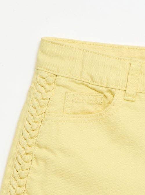 Plain 5-pocket denim Bermuda shorts - Kiabi