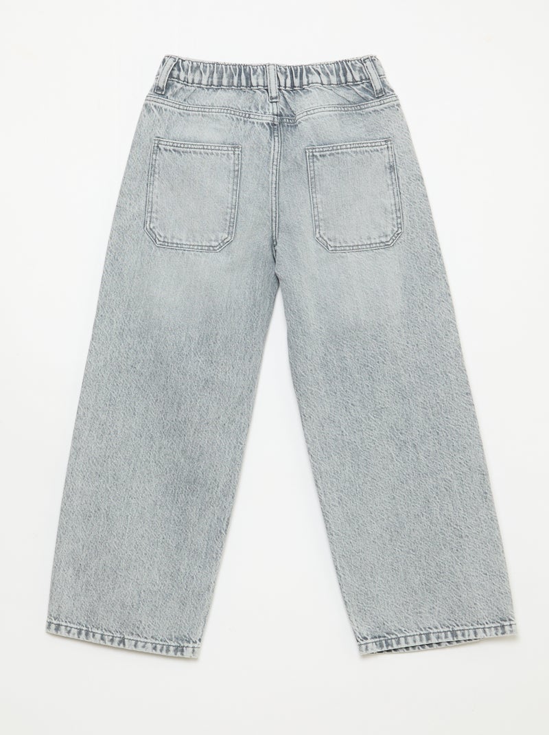 Plain Baggy 5-Pocket Jeans Grey - Kiabi