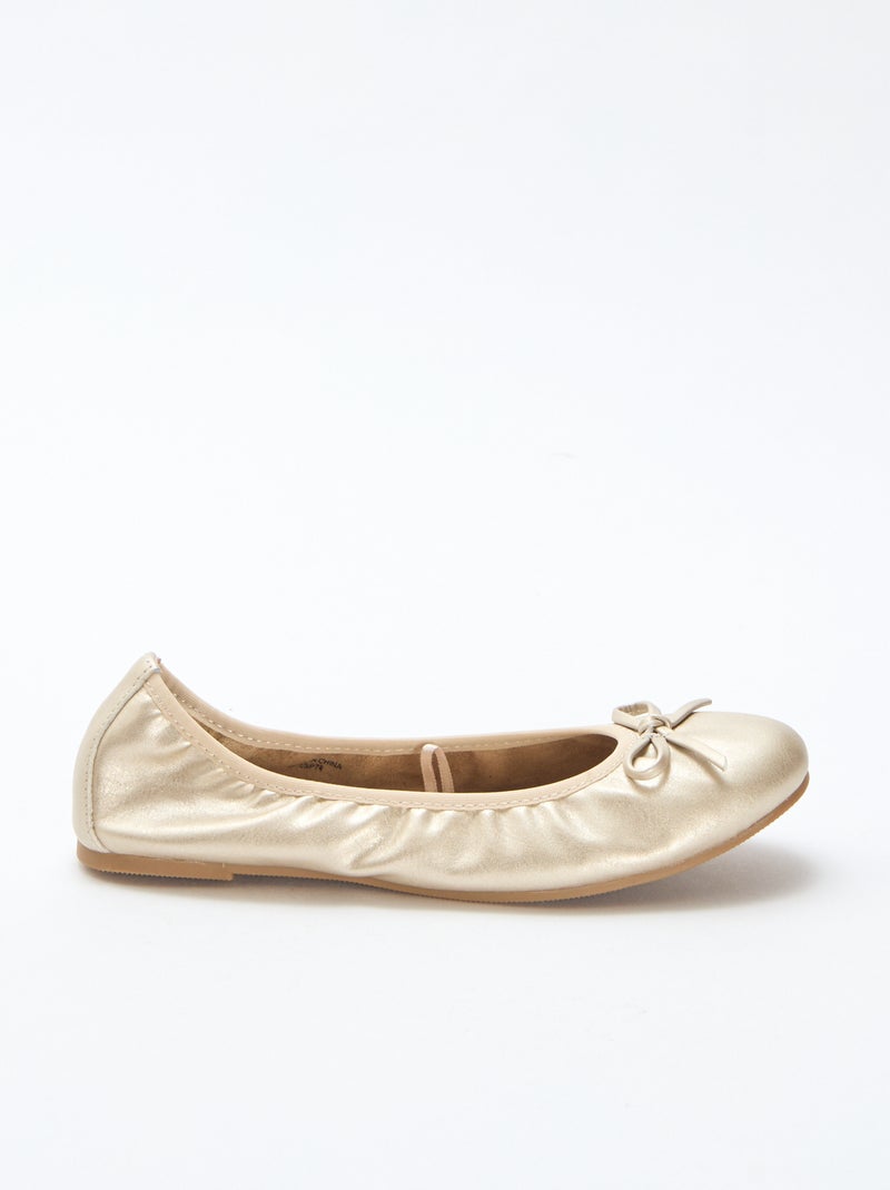 Plain Ballet Flats Yellow - Kiabi