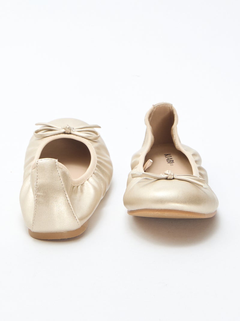 Plain Ballet Flats Yellow - Kiabi
