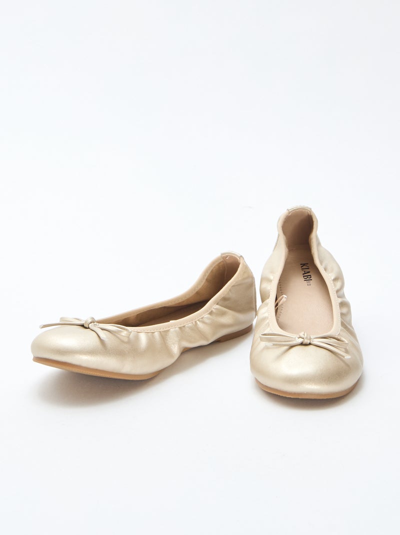 Plain Ballet Flats Yellow - Kiabi