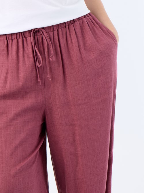 Plain Balloon Trousers - Kiabi Plain Balloon Trousers - Kiabi
