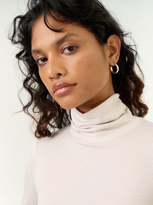 Plain blended wool turtleneck - Kiabi