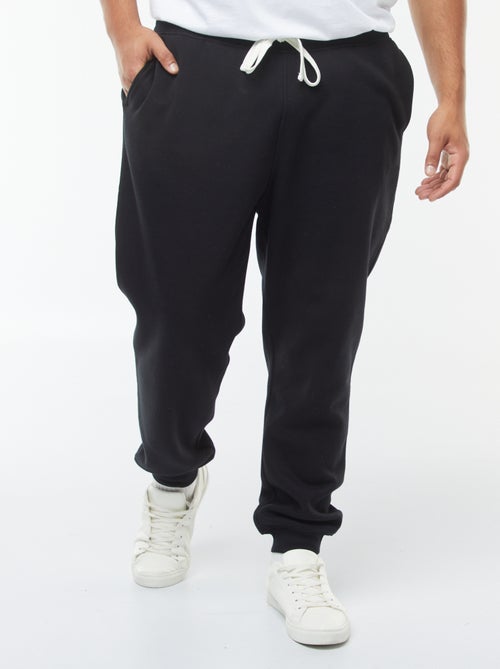 Plain Brushed Fleece Joggers - Kiabi Plain Brushed Fleece Joggers - Kiabi