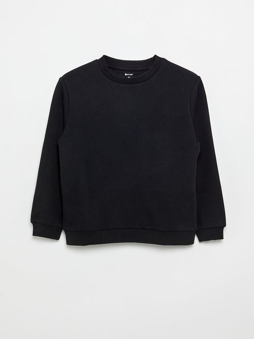 Plain brushed fleece sweatshirt - Kiabi