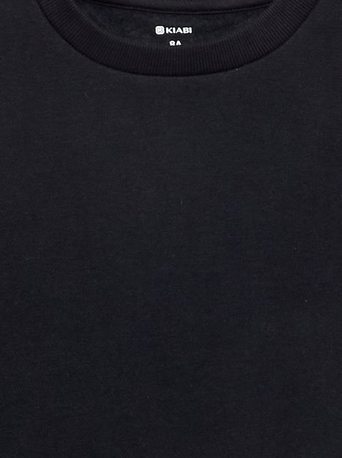 Plain brushed fleece sweatshirt - Kiabi