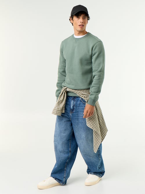 Plain Brushed Fleece Sweatshirt - Kiabi