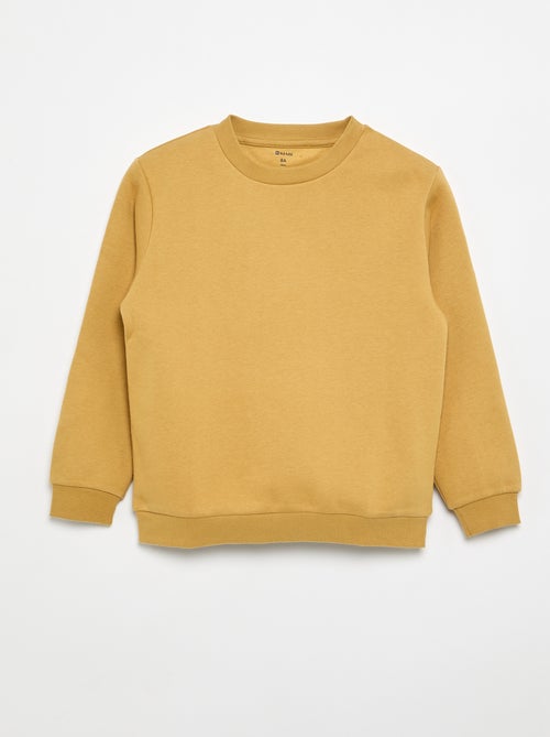 Plain brushed fleece sweatshirt - Kiabi