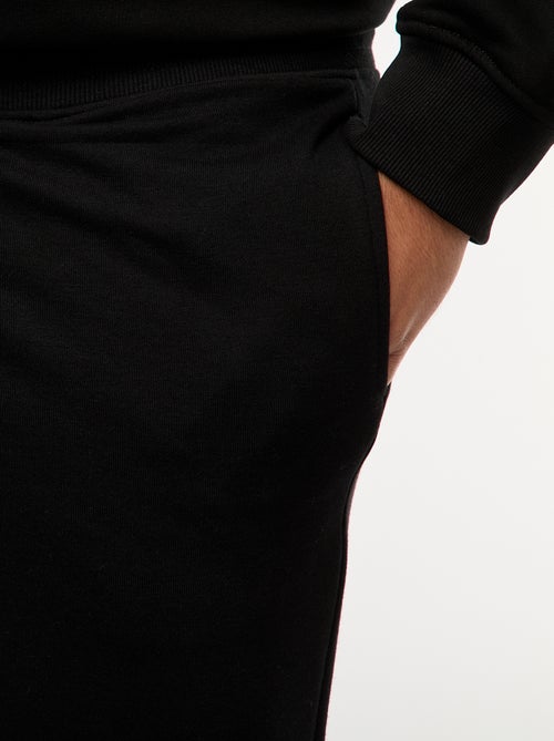 Plain brushed sweatshirt fabric joggers - Kiabi