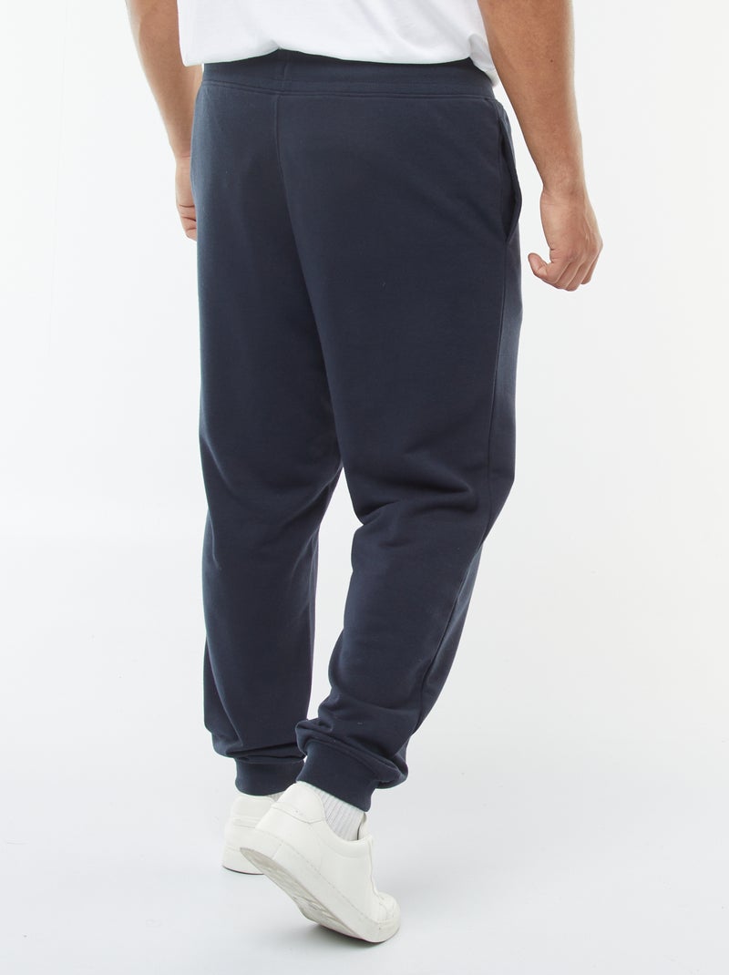Plain brushed sweatshirt fabric joggers Blue - Kiabi