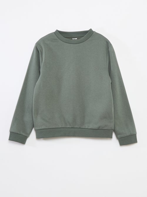 Plain brushed sweatshirt - Kiabi