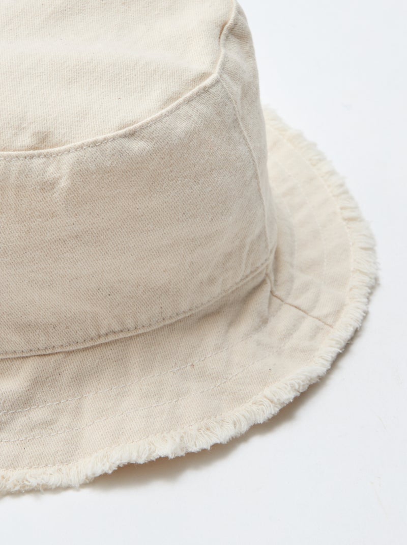 Plain bucket hat Beige - Kiabi